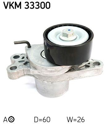 Fiat DOBLO Tensioner pulley 1364406 SKF VKM 33300 online buy