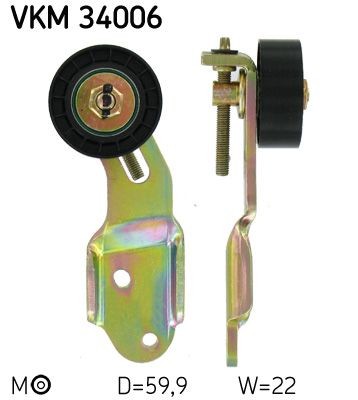 VKM 34006 SKF Tensioner pulley SAAB