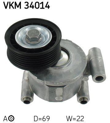 SKF Tensioner pulley FORD Focus C-Max (DM2) new VKM 34014