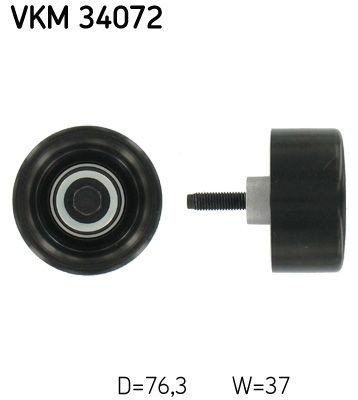 SKF VKM34072 Deflection / Guide Pulley, v-ribbed belt YC1E-9444-AE