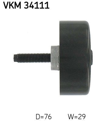 VKM34111 Deflection / Guide Pulley, v-ribbed belt SKF VKM 34111 review and test