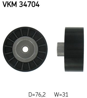 SKF VKM 34704 Deflection / Guide Pulley, v-ribbed belt