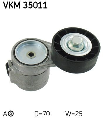 Opel ASTRA Belt tensioner pulley 1364469 SKF VKM 35011 online buy