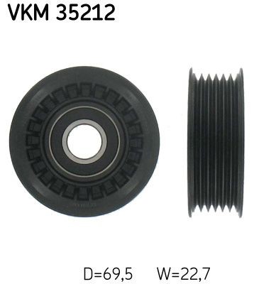 SKF VKM35212 Deflection / Guide Pulley, v-ribbed belt 7701 052 775