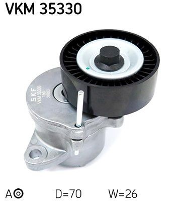 Opel INSIGNIA Belt tensioner pulley 1364481 SKF VKM 35330 online buy