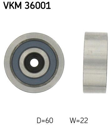Original VKM 36001 SKF Idler pulley RENAULT