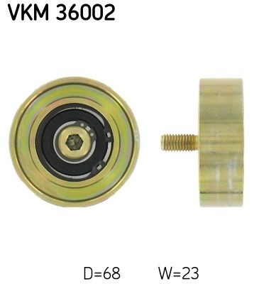 SKF VKM 36002 Deflection / guide pulley, v-ribbed belt RENAULT RAPID Kasten 1985 price