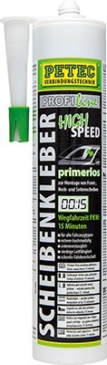 PETEC 84300 Windshield adhesives Capacity: 290ml, Mounting Time: 10min, black