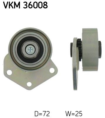 Original VKM 36008 SKF Deflection guide pulley v ribbed belt RENAULT