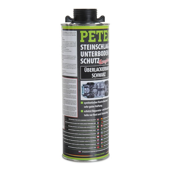 PETEC 73210 Unterbodenschutz überlackierbar, elastisch, Inhalt: 1l