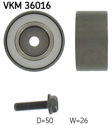 VKM 36016 SKF Deflection pulley RENAULT with fastening material