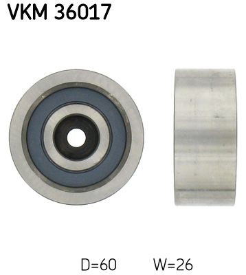 SKF VKM 36017 Deflection / Guide Pulley, v-ribbed belt