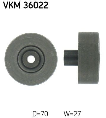 SKF VKM36022 Deflection / Guide Pulley, v-ribbed belt 7700862744