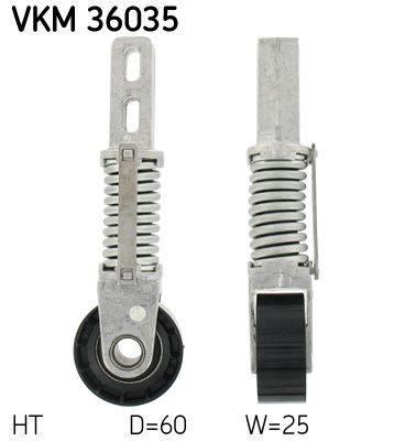 Original VKM 36035 SKF Tensioner pulley RENAULT