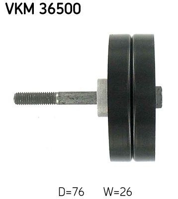 VKM36500 Deflection / Guide Pulley, v-ribbed belt SKF VKM 36500 review and test