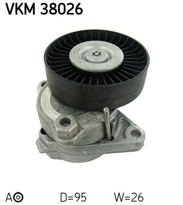 SKF VKM38026 Tensioner pulley, v-ribbed belt W210 E 280 2.8 4-matic 204 hp Petrol 1998 price