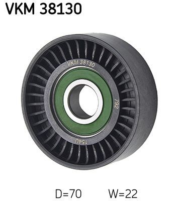 SKF VKM 38130 Deflection / guide pulley, v-ribbed belt Mercedes W169