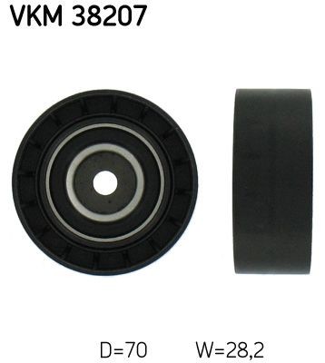 SKF VKM38207 Deflection / Guide Pulley, v-ribbed belt 11281704500