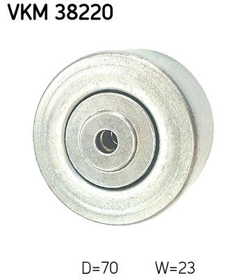 SKF Ø: 70mm, Width: 23mm Tensioner pulley, v-ribbed belt VKM 38220 buy