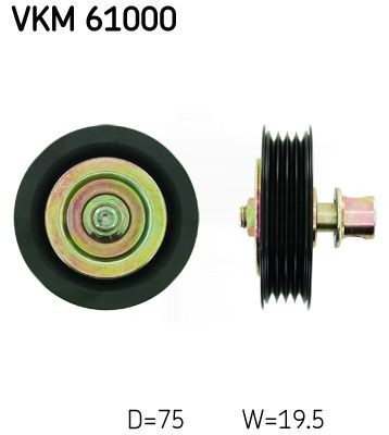 SKF VKM61000 Deflection / Guide Pulley, v-ribbed belt 8844020160