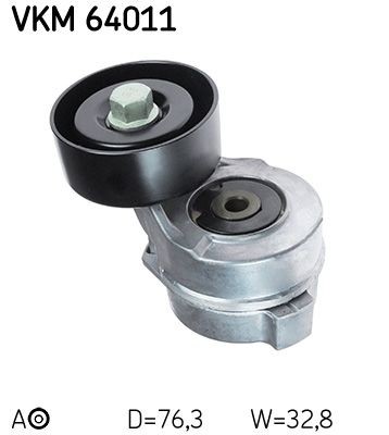 Original VKM 64011 SKF Belt tensioner pulley KIA