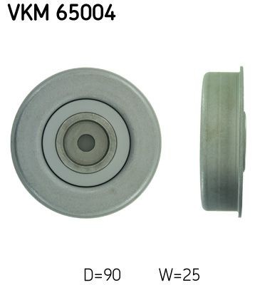SKF VKM65004 Deflection / Guide Pulley, v-ribbed belt MD 308882