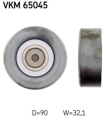 SKF VKM65045 Deflection / Guide Pulley, v-ribbed belt MD 368209