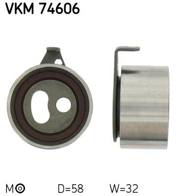 SKF VKM74606 Timing belt tensioner pulley MAZDA MPV I (LV) 2.5 TD 115 hp Diesel 1999 price