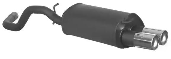 Exhaust silencer for Golf 4 1.8 4motion 125 hp Petrol 92 kW 1998
