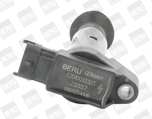 ZS557 BERU Coil pack OPEL 12V, Spring, without electronics, Number of connectors: 4