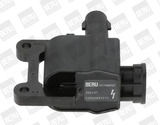 BERU ZSE197 Ignition coil 4-pin connector, 12V, Number of connectors: 2, Connector Type DIN