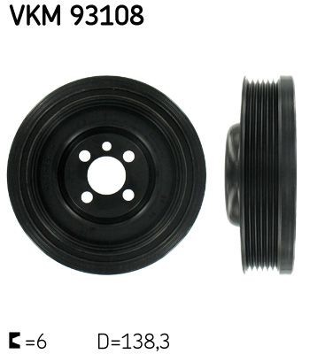 SKF VKM93108 Crankshaft pulley VW Multivan T5 2.0 BiTDI 4motion 180 hp Diesel 2011 price