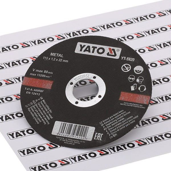 Image of YATO Cutting Disc, angle grinder YT-5920