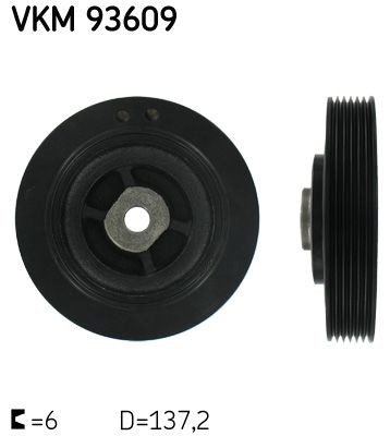 SKF VKM93609 Crankshaft pulley 7700 858 731
