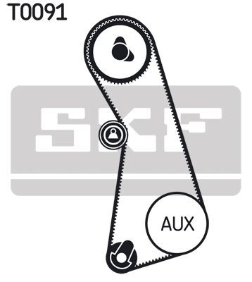 SKF Timing belt pulley set VKMA 01003