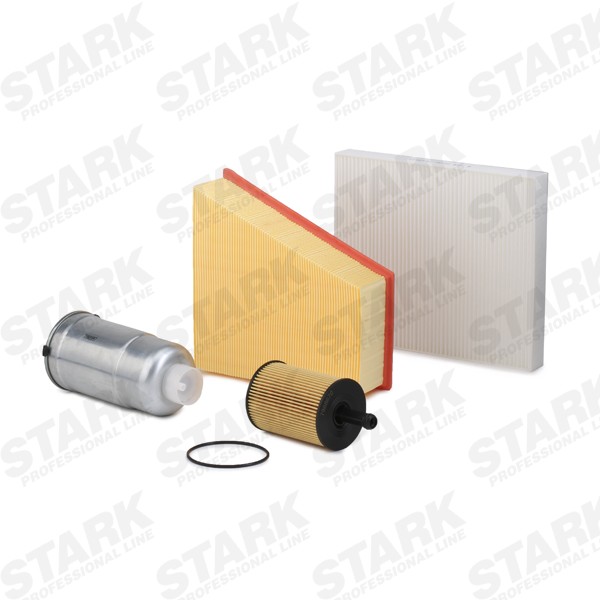 STARK SKFS-1880164 Filter service kit with air filter, without oil drain plug, Filter Insert, In-Line Filter, Pollen Filter, four-piece