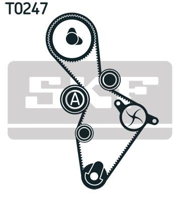 SKF Timing belt pulley set VKMA 01222
