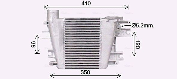 AVA COOLING SYSTEMS DN4457 Intercooler 14461-VC106