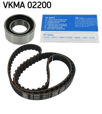 SKF VKMA 02200 Timing belt kit Number of Teeth: 104, with trapezoidal tooth profile