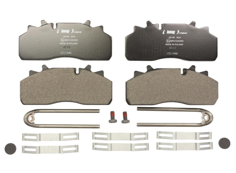 29159 LUMAG prepared for wear indicator Height 1: 93,0mm, Thickness: 30mm Brake pads 29126 00 901 00 buy