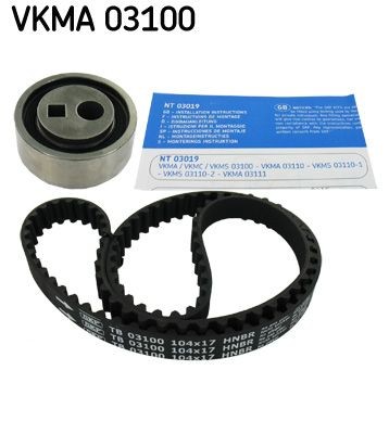 SKF VKMA 03100 Timing belt kit Number of Teeth: 104, with rounded tooth profile