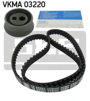 VKM 13220 SKF Number of Teeth: 114, with rounded tooth profile Width: 17mm Timing belt set VKMA 03220 buy