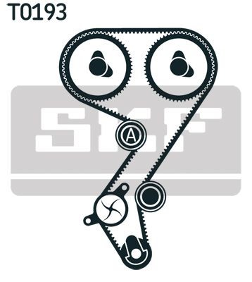 SKF Timing belt pulley set VKMA 03231