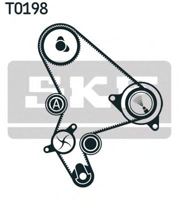 VKM 13246 SKF Timing belt set VKMA 03255 buy