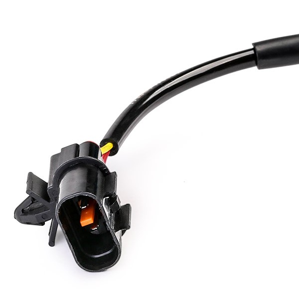 RIDEX 412W0439 ABS sensor Left, Front, 2-pin connector, 1100mm, 12V, Electric, black, oval, Male