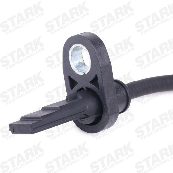 STARK SKWSS-0350451 ABS sensor Rear Axle both sides, Hall Sensor, 2-pin connector, 560mm, 28mm, black, oval