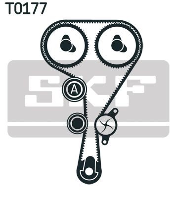 SKF Timing belt pulley set VKMA 06104