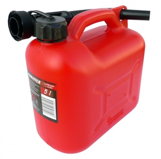 CARCOMMERCE 42829 Jerrycan 5l, Plastic, with spout, red