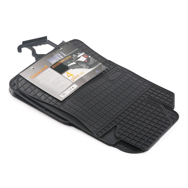 FROGUM 0011 Floor mats Rubber, Front and Rear, Quantity: 4, black, Universal fit, 63,5x46, 34x46