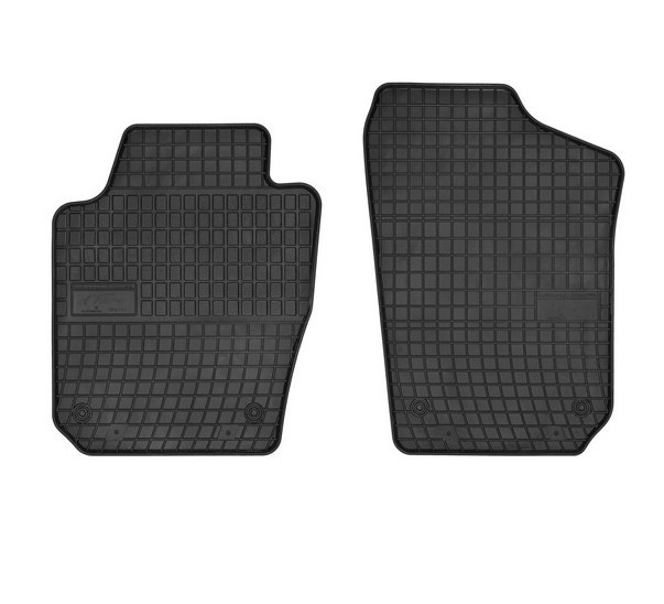 FROGUM 0404P Floor mats Rubber, Front, Quantity: 2, black, Tailored